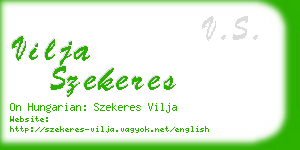 vilja szekeres business card